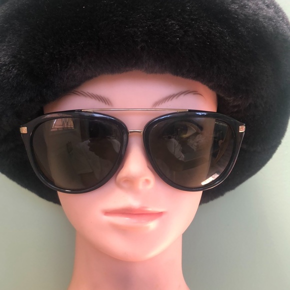 Versace Women\'s Black Frame Polarized Sunglasses main image 7
